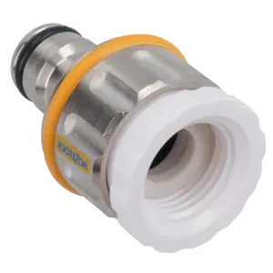 Hozelock Outdoor Garden Tap Hose Threaded Tap Connector 3/4in - 1/2in 2pc