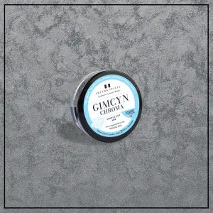 Gimcyn Chroma -Textured, Intense Metallic Wall Paint Sample Pot. Includes 50g of Paint - Covers 0.25SQM- In Colour GREY DIAMOND