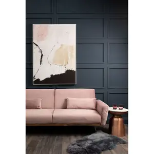 Interiors by Premier Hatton Pink Velvet Sofa Bed