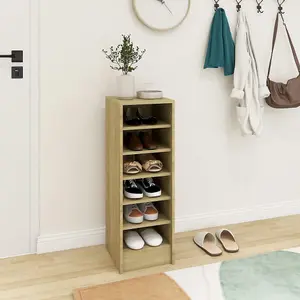 Shoe Cabinet Sonoma Oak 31.5x35x90 cm Engineered Wood