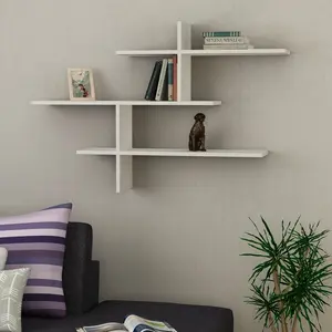 Felicia 3 Piece Floating Shelf White