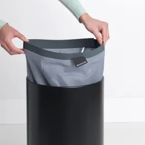 Brabantia Black Steel Laundry bin, 35L