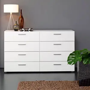 Otho 8 Drawers Chest White