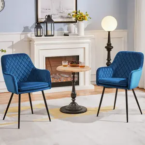  Upholstered Dining Chair (Set of 2) Blue