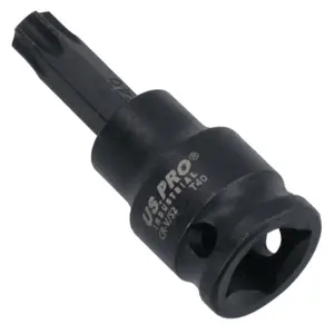 T40 Male Torx Star Impact Impacted Shallow Short Bit Socket 3/8in drive