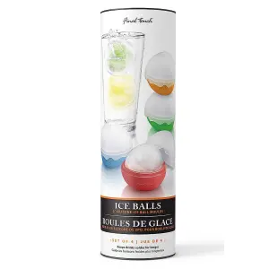 Original Products Final Touch Set of 4 Silicone Ice Balls Multi Colour