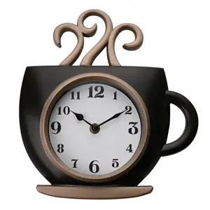 Hometime Coffee Cup Shaped Wall Clock 10 Inches