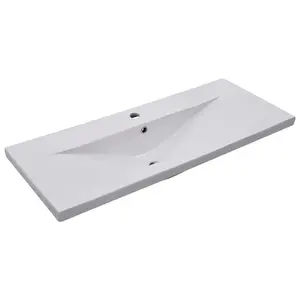 Yamna 1000mm Single Bathroom Vanity with Integrated Ceramic Basin Gloss White