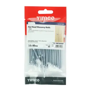 TIMCO Masonry Nails Zinc - 3.0 x 60