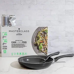 MasterClass Recycled Non-Stick Frying Pan 20cm & 28cm