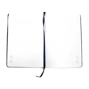 Tottenham Hotspur FC Spurs Premium Crest A5 Notebook Black (One Size)