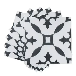 Quadrostyle Stella Wall Tile and Furniture Vinyl Stickers 15cm(L) 15cm(W) pack of 6