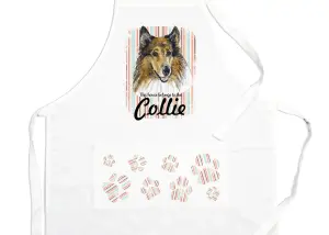 Purely Home Collie Apron - Novelty Kitchen Gift for Dog Lovers