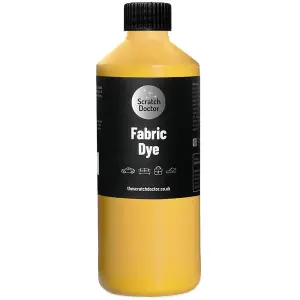 Scratch Doctor Liquid Fabric Dye Paint for sofas, clothes and furniture 500ml Yellow