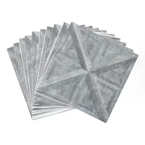 Floor Pops Townhouse Self Adhesive Vinyl Floor Tiles Pack of 10 (0.93sqm)