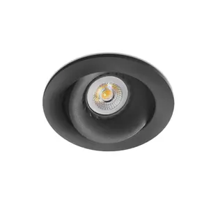 Luminosa Arg Tiltable Black recessed Downlight GU10