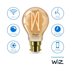 Philips WiZ B22 50W LED Cool white & warm white A60 Non-dimmable Light bulb