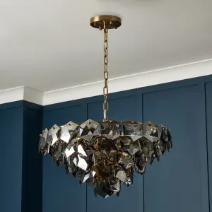 Litecraft Visconte Chianche Brass Chandelier