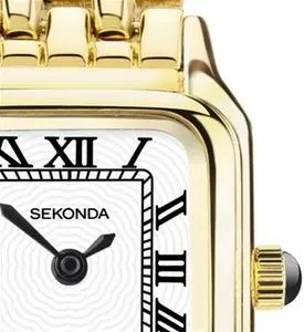 Sekonda Ladies' Monica White Dial Gold Alloy Bracelet Watch