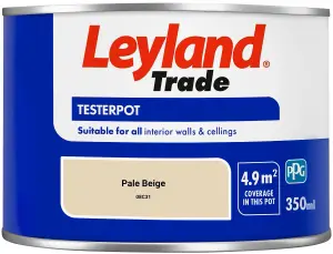 Leyland Trade Vinyl Matt Walls & Ceilings Emulsion Paint Pale Beige (08C31) 350ml Tester