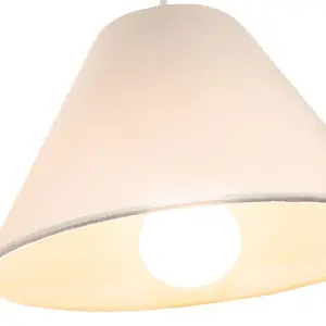 Traditional 12 Cream Cotton Coolie Lampshade Suitable for Table Lamp or Pendant