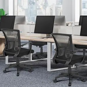 Yaheetech 2-Pack Ergonomic Mid-back Mesh Office Chair - Black