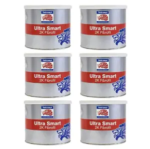 Tetrosyl UltraSmart 2K Fibrofil 600mL Extra Strong Car Bodywork Filler x6