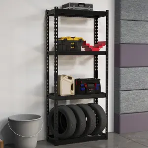 Costway 4-Tier Garage Storage Shelves Adjustable Heavy Duty Metal Storage Shelving Unit 71 x 31 x 152 cm