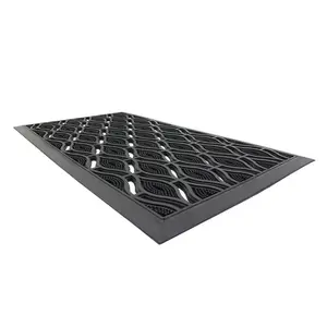 Elipses Rubber Door Mat Boot Trays & Scraper