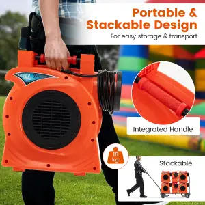 Costway 2HP/2300W Commercial Air Blower Giant Inflatable Bounce House Air Pump Fan