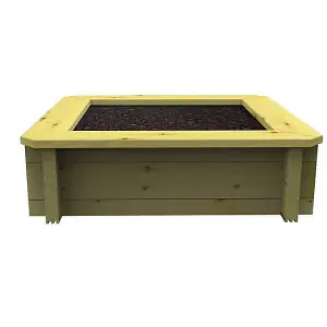 Garden Timber Company Wooden Raised Bed - 1.5m x 1.5m - 831mm Height - 27mm Thick Wall