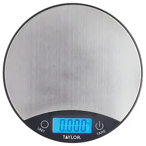 Taylor Pro Black & Silver 5kg Digital Dual Kitchen Scale