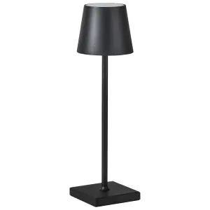 Wireless Metal Table Lamp Black BACEIRO