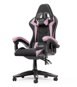 Ergonomic Gaming Chair,Soft PU Leather with Adjustable Reclining Back