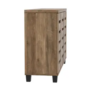 Lismore 16 Pair Shoe Storage Cabinet/Lismore shoe cabinet for 16 pairs of shoes Knotty Oak