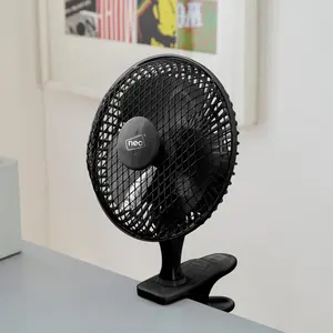 Neo Mini Clip Base Mount Desk Fan - Black