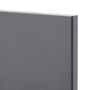 GoodHome Stevia Gloss anthracite Slab Highline Cabinet door (W)300mm (H)715mm (T)18mm