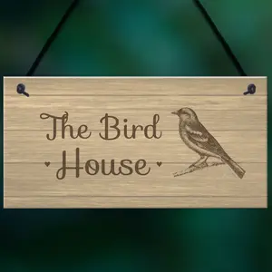 The Bird House Sign Garden Shed Summerhouse Sign Home Gift For Mum Nan