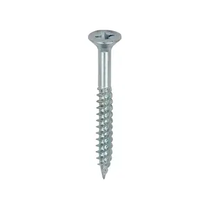 TIMCO Twin-Threaded Countersunk Silver Woodscrews - 8 x 1 1/2 (200pcs)