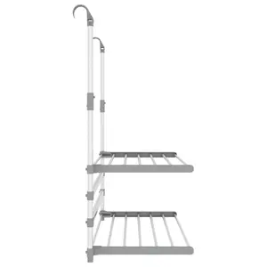 Aluminium Foldable Wall-Mounted Drying Rack 95" H x 89" W x 25" D