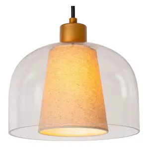 Lucide Gunhild Classic Pendant light - 3xE27 - Transparant