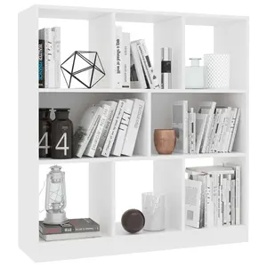 Katara 100cm H x 97.5cm W Standard Bookcase White