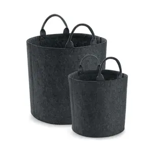 Bagbase Felt Trug Charcoal Melange (40cm x 40cm)