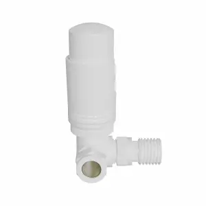 Rinse Bathrooms Corner Thermostatic Radiator Valve Corner TRV White