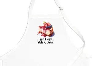 Purely Home Food Pun Novelty Kitchen Apron - Cooking & Baking Gift - Cheesecake