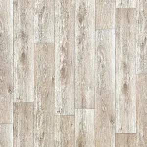 Light Beige Wood Effect Vinyl Flooring For Kitchen, Bathroom, Dining Room, 2.0mm Thick Vinyl Sheet -1m(3'3") X 4m(13'1")-4m²