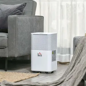 HOMCOM 12L/Day Portable Quiet Dehumidifier | Robert Dyas