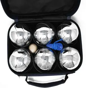 French Boules Petanque Set - Set Of 6 - Luxury Canvas Carry Bag included