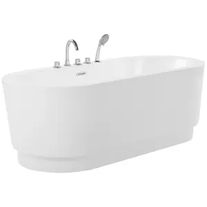 Freestanding Bath with Fixtures 1700 x 800 mm White EMPRESA