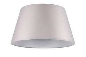 GoodHome Lokombi Light grey Fabric dyed Light shade (D)35cm